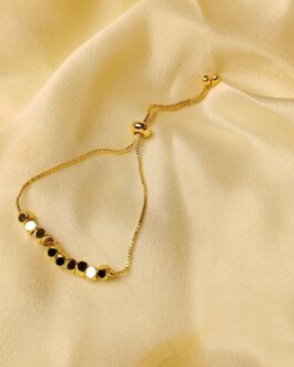 Golden beaded bracelet