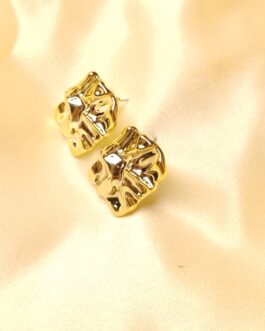 Golden chunky earrings
