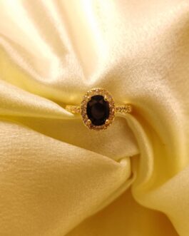 Onyx Honeycomb Ring