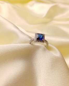The Sapphire Cube Ring