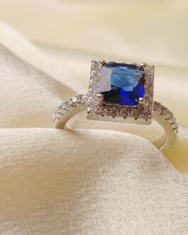 The Sapphire Cube Ring