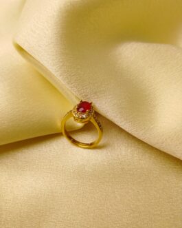 Golden Ember Eye Ring