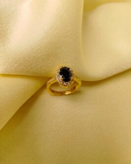Onyx Honeycomb Ring